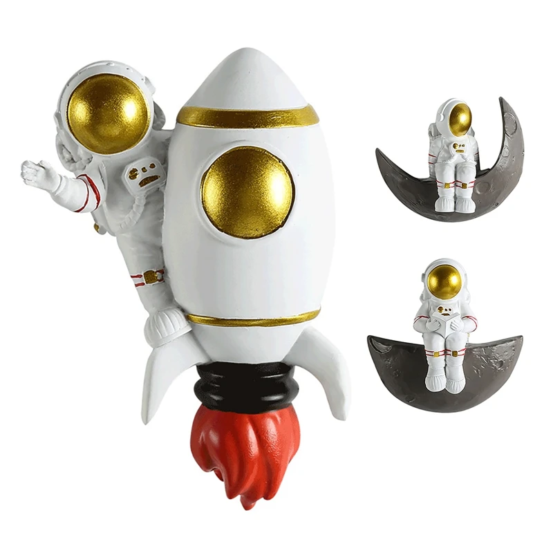 

1Pcs Nordic Space Aerospace Room Astronaut Figurines Bedside Wall Hanging Sculpture Statue Living Room Wall Decoration
