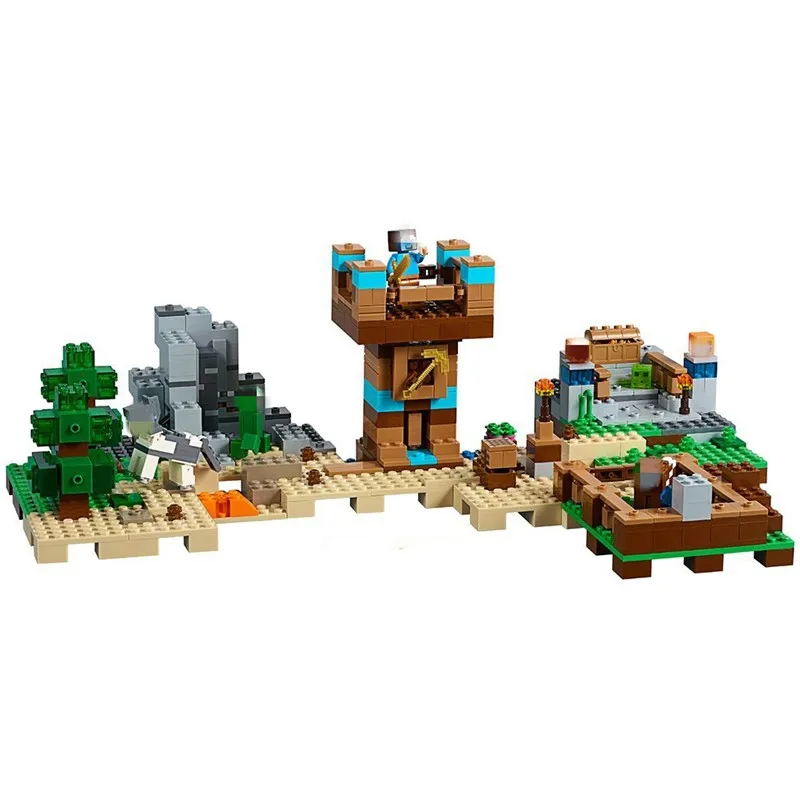 

723pcs My World The Crafting Box House Mine Desert 10733 Model Building Blocks Toys Bricks Compatible with Legoing Minecrafted