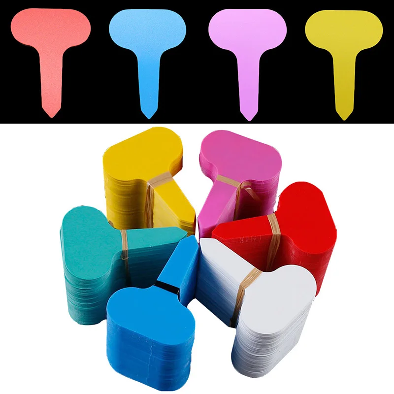 50 шт. растений метки T Тип маркеры для красочные Водонепроницаемый этикетка