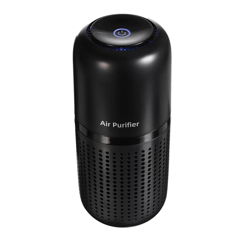 

Mini Car Air Purifier 800MAh Battery Life USB Charging Low Noise Removal of Formaldehyde PM2.5 for Home Office - Black