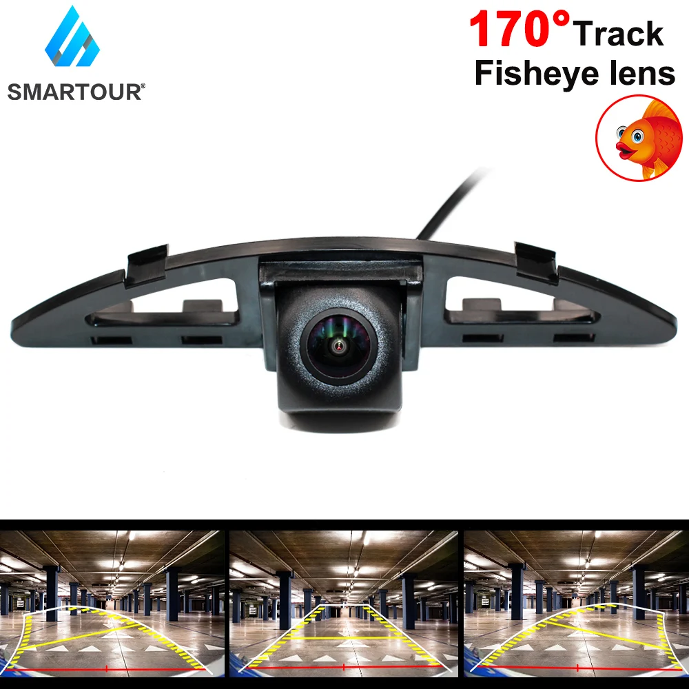 

Smartour Vehicle Fisheye Lens Rear View Camera Installation Bracket License Plate Lights For Honda City 2012-2014 Car Camera