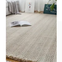 230x160cm Large Carpets For Living Room European Hand-Woven Natural Wool Rugs Coffee Table Bedroom Sofa Tapis Modern House Home