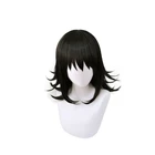 Парик для косплея из аниме рассекающий демонов киметсу No Yaiba Makomo, черные короткие синтетические волосы для косплея