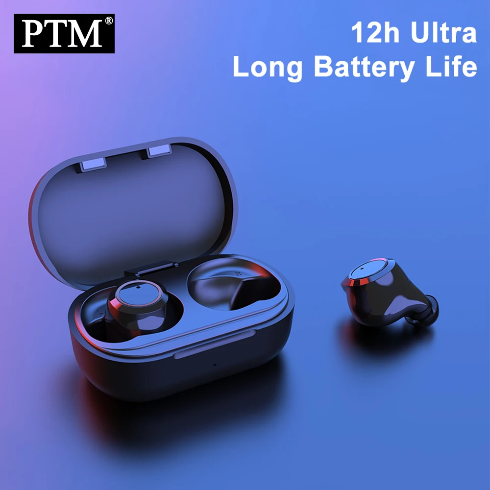 PTM W6 TWS Беспроводные Bluetooth 5 0 наушники стерео бас сенсорное управление
