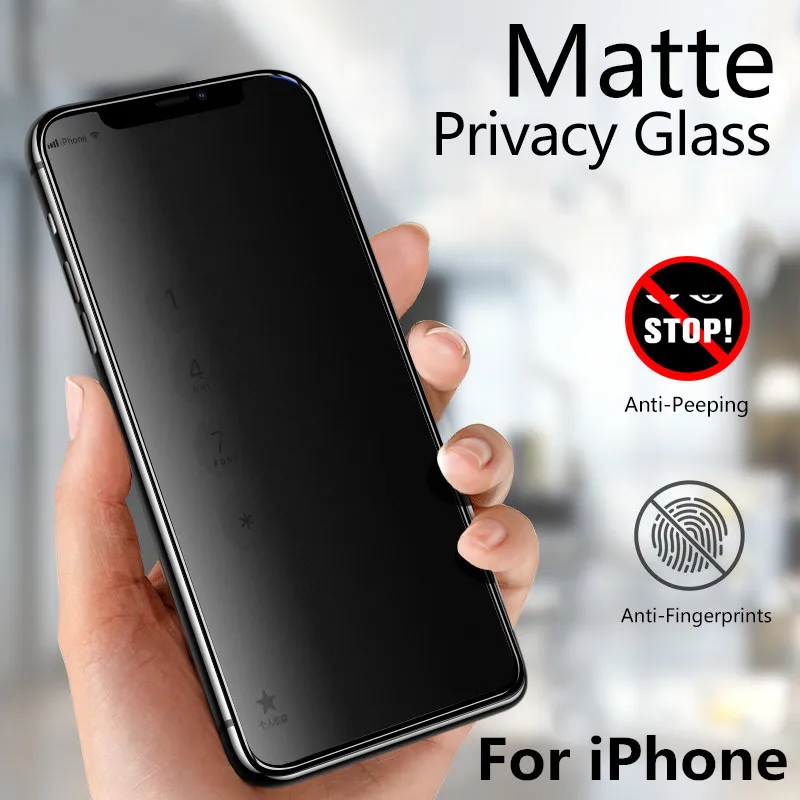 

UGI Screen Protector For iPhone 12 Pro Max Matte Tempered Glass Privacy Private Film On For iPhone 11 12 Mini Pro X XS MAX XR