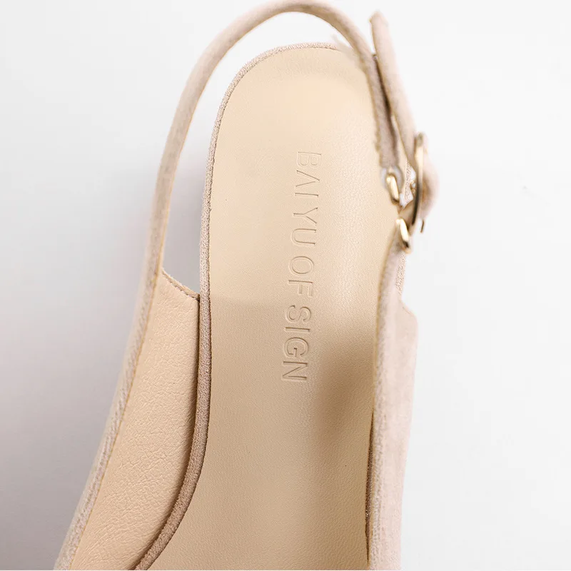 Женские туфли на высоком каблуке Модель 2020 года весенние босоножки без застежки