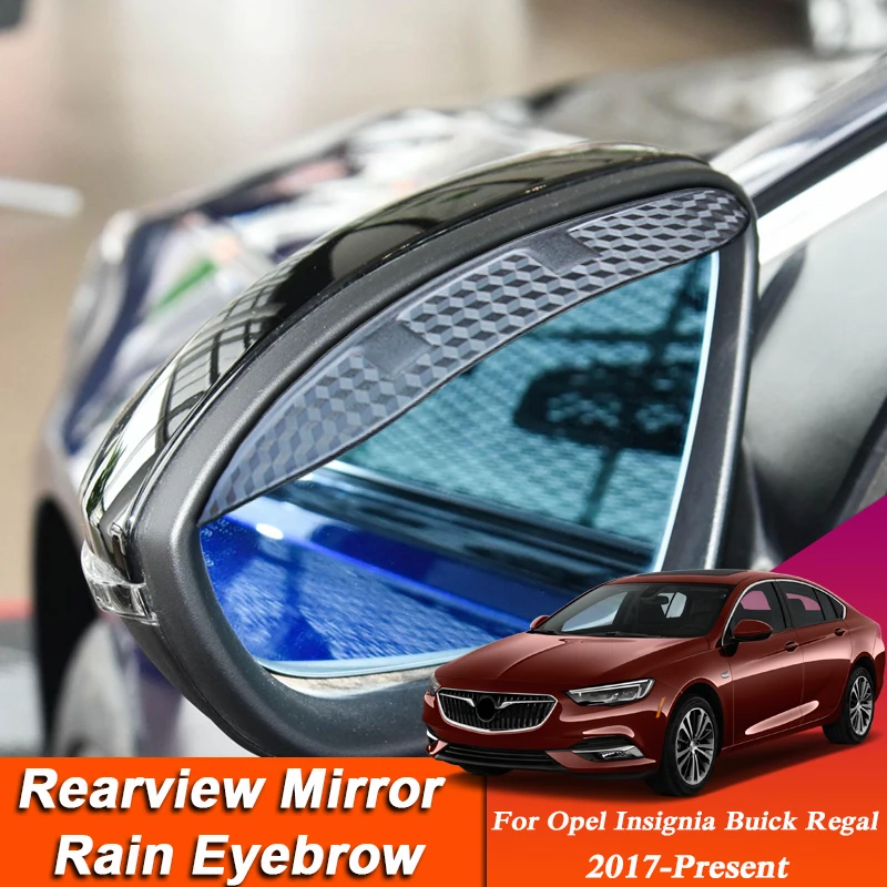 

Car-styling For Opel Insignia Buick Regal 2017-Present Carbon Fiber Rearview Mirror Eyebrow Rain Shield Anti-rain Cover Sticker