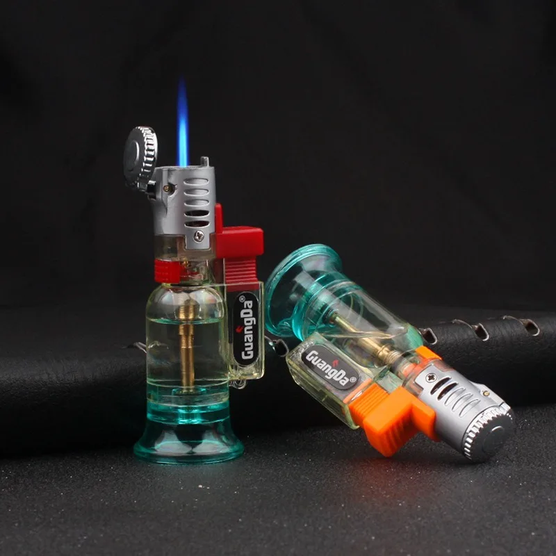 

Creative Windproof Inflatable Cigar Cigarette Lighter Spray Gun Gas Jet Lighter Compact Candle Welding Torch Lighter Gift