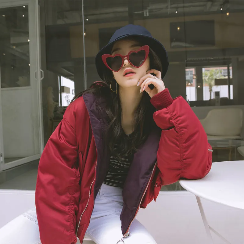 Новая модная Свободная Женская зимняя короткая куртка с хлопковой подкладкой