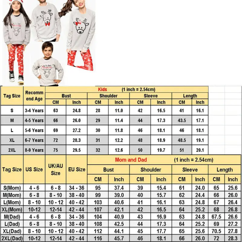Осенне-зимняя семейная Пижама Hirigin для мам пап детей рождественские пижамные