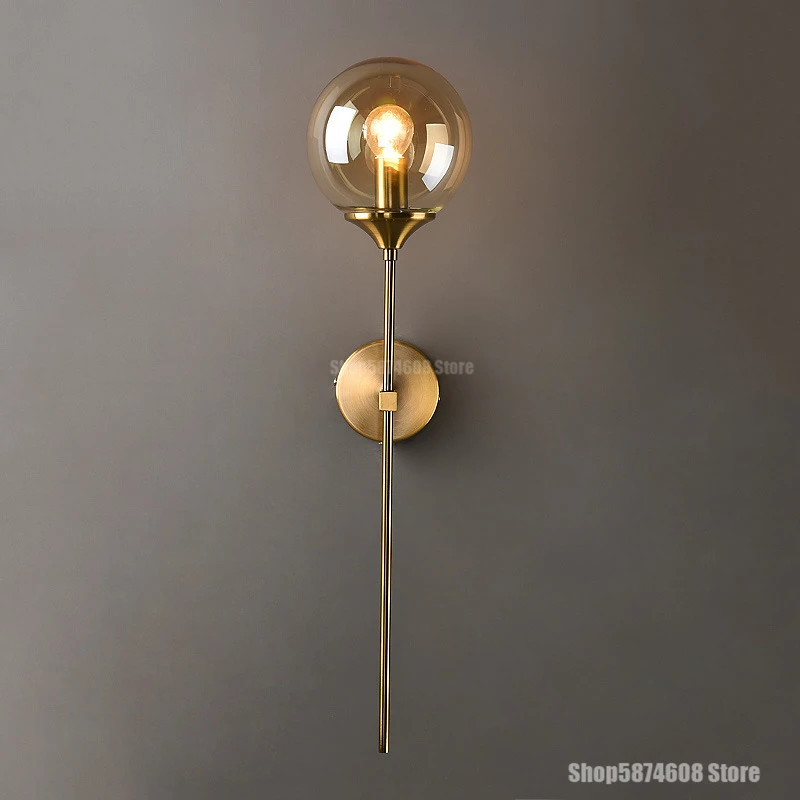 Современный стеклянный настенный светильник светодиодный s для дома