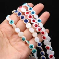 natural shell beads reiki heal evil eye loose spacer shell bead for fashion jewelry making diy bracelet necklace crafts 15