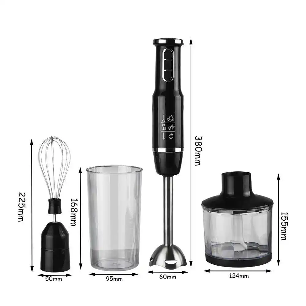 Preise 4-in-1 Hohe Leistung Elektrische Mixer 3 Geschwindigkeiten Einstellbar, Multifunktionale Mixer Mit Schneebesen, Chopper Und Messbecher