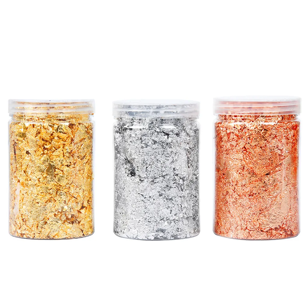 Съедобные натуральные хлопья шабина золотого цвета 10 г Золотое украшение