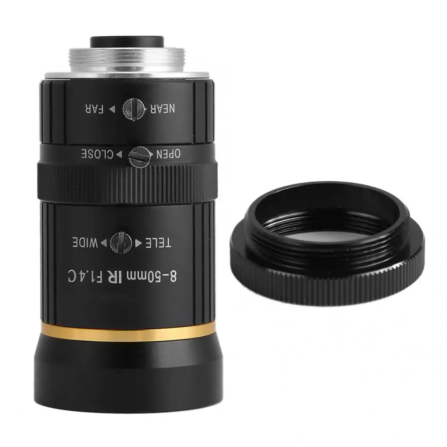 

8-50mm 3MP 1/2 Manual Aperture C-Mount Security Camera Lens CCTV Lens camera de vigilancia for most high zoom security cameras