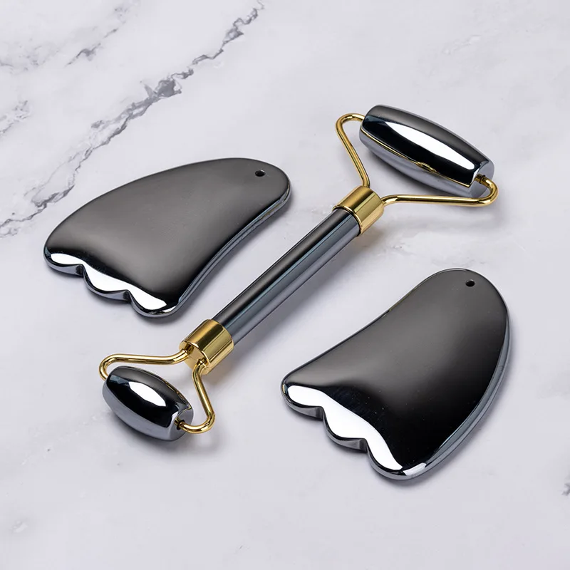 Натуральный терагерцовая энергии каменный массажер для лица массажный ролик из