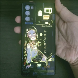 oem customized diy call led flash phone cover for samsung galaxy note 8 note 9 note 10 pro plus note 20 ultra temper glass case free global shipping