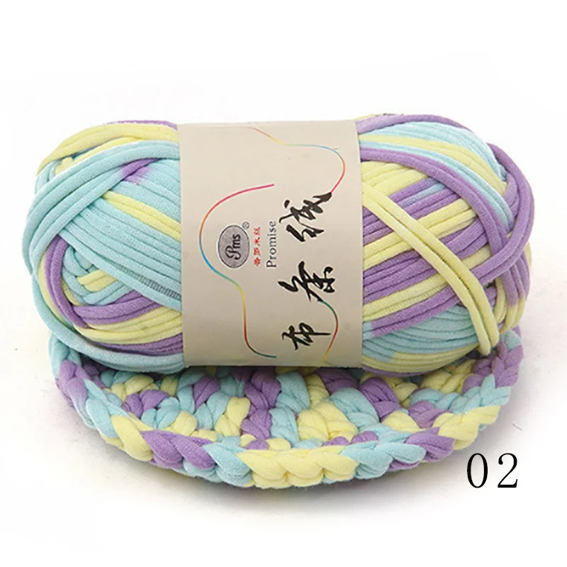 

Super Thick Melange Cloth Yarn Crochet Bag Cushion Hand Knitting Cotton Blended Wool Skein Blanket 100g 2cm 30M Sewing Thread