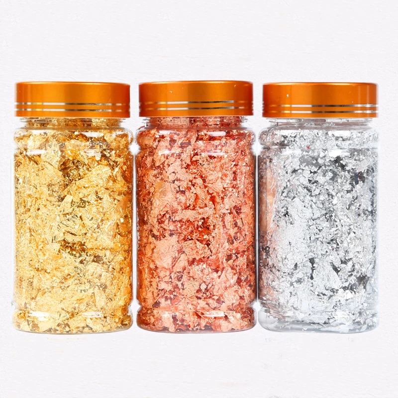 1 бутылка имитация золотого и серебряного цвета медная фольга художественное