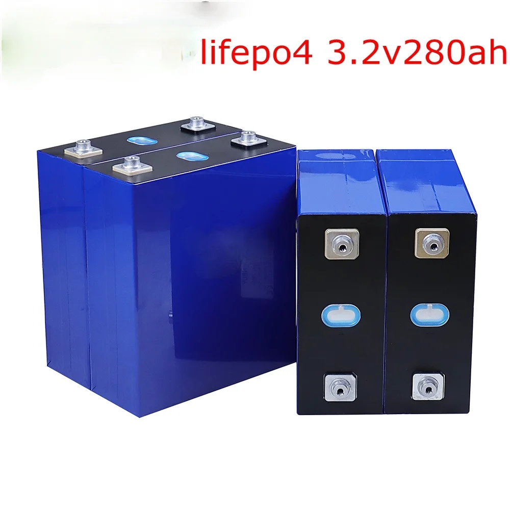 

NEW 3.2v 280ah lifepo4 rechargeable battery lithium iron phosphate solar cell 12v 24v no 280ah eu tax free usa fast ship