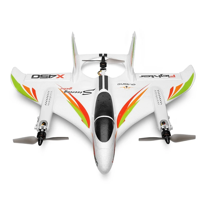 xk x450 vtol 24g 6ch 6 axis epo 450 мм размах крыльев 3d6g пе