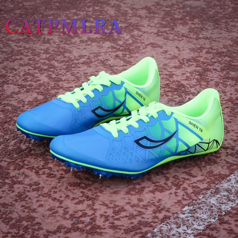 

Outdoor Mesh Spikes Shoes Sprint Men and Women Students Fashion Track and Field Shoes Wearable Running Long Jump Training Shoes