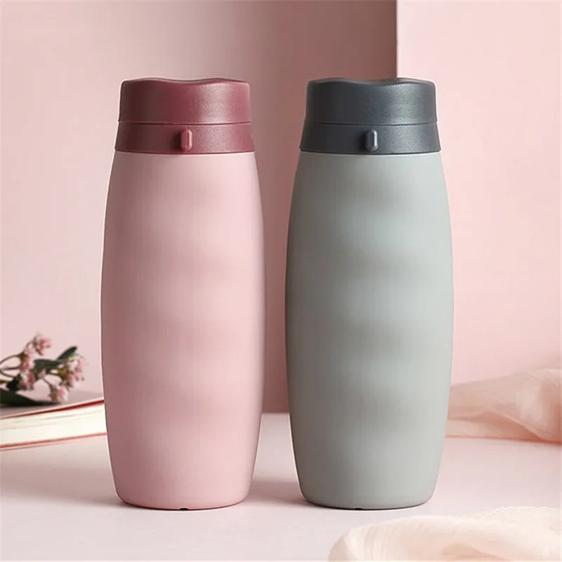 600 мл портативная герметичная Спортивная бутылка для воды складная питьевой