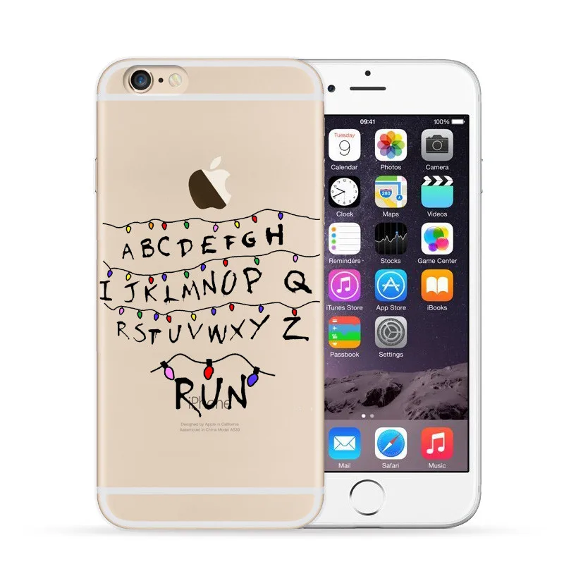 Необычные вещи Рождественские огни чехол для iPhone 7 7Plus 6S 8 Plus X 5s SE Мягкие