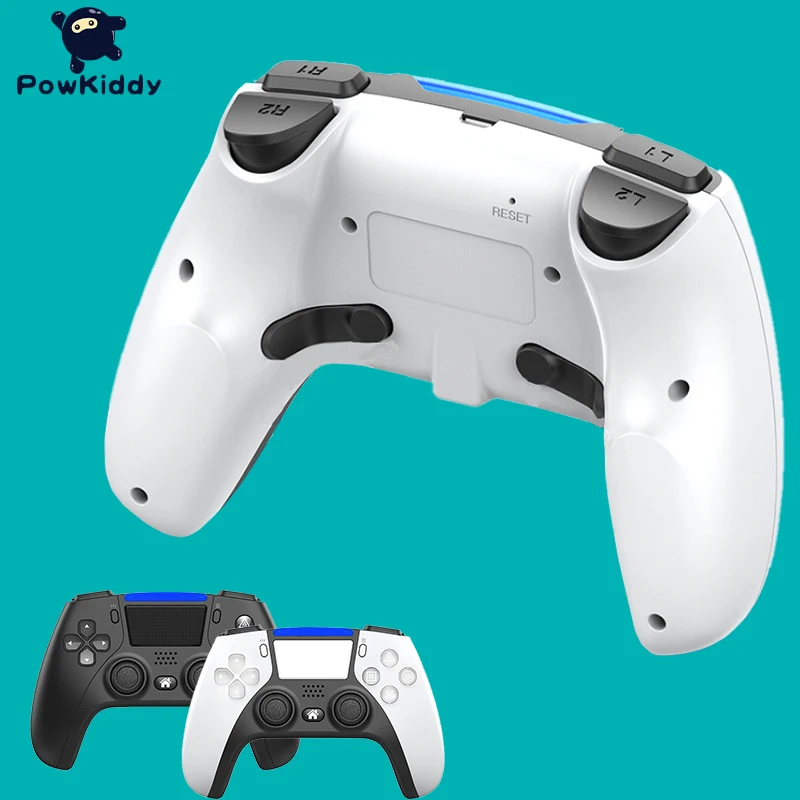 Беспроводной Bluetooth игровой контроллер POWKIDDY для консоли PS4, игры для P5 Style, двойная джойстик с вибрацией для ПК/телефона Android от AliExpress RU&CIS NEW