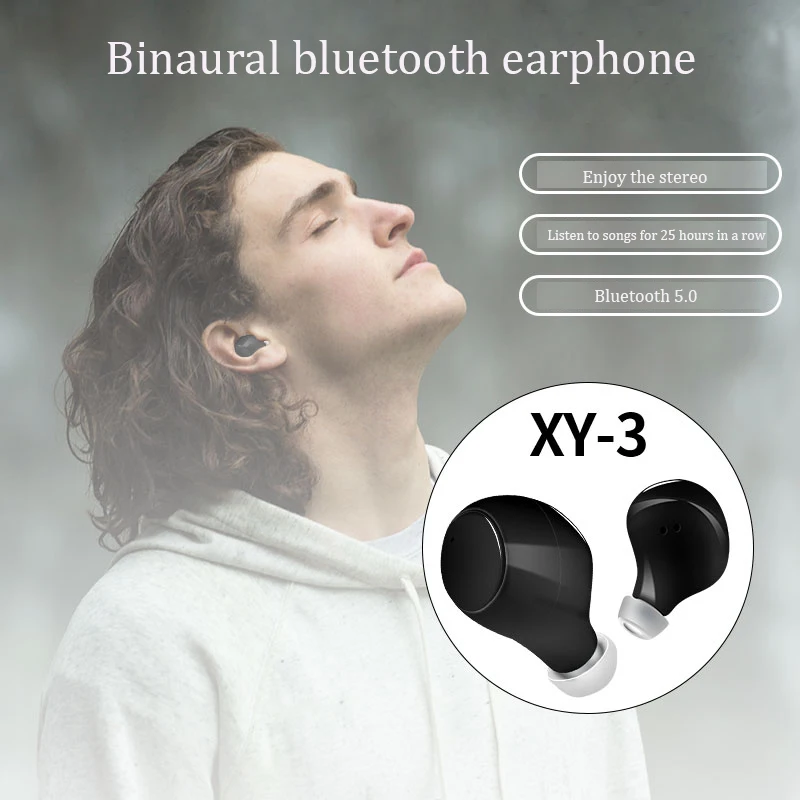 XY-3 TWS Bluetooth 5 0 беспроводные наушники-вкладыши мини-наушники с микрофоном для iPhone XS