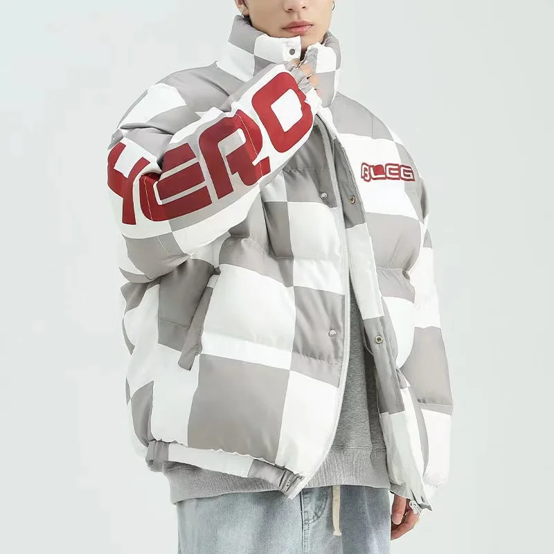 Trendy Fashion Men's Jacket Thicken Winter Men's Jackets Standing Collar Workwear Cotton Clothes Warm New 2021 Men's Outerwear