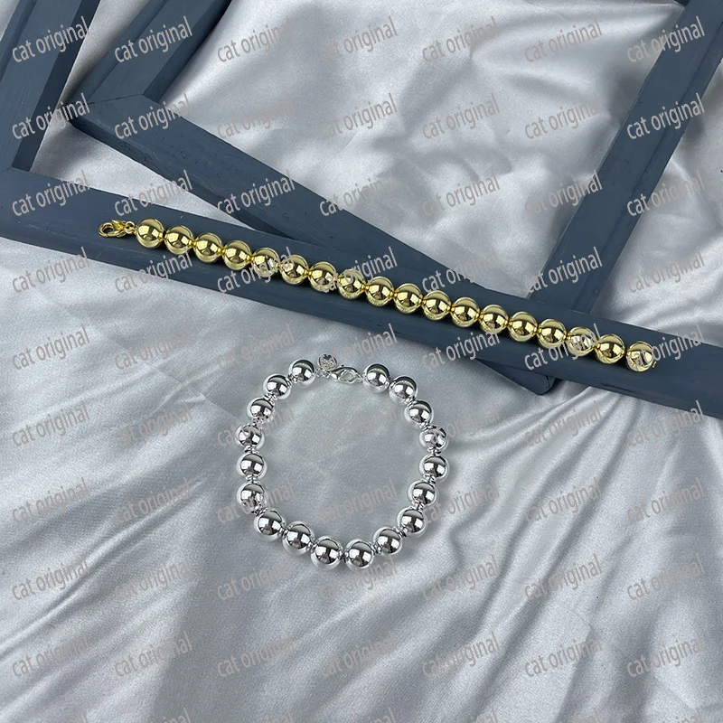 

Tfcoi classic bead bracelet, free shipping, women's favorite, exquisite craft jewelry, no allergy S925.