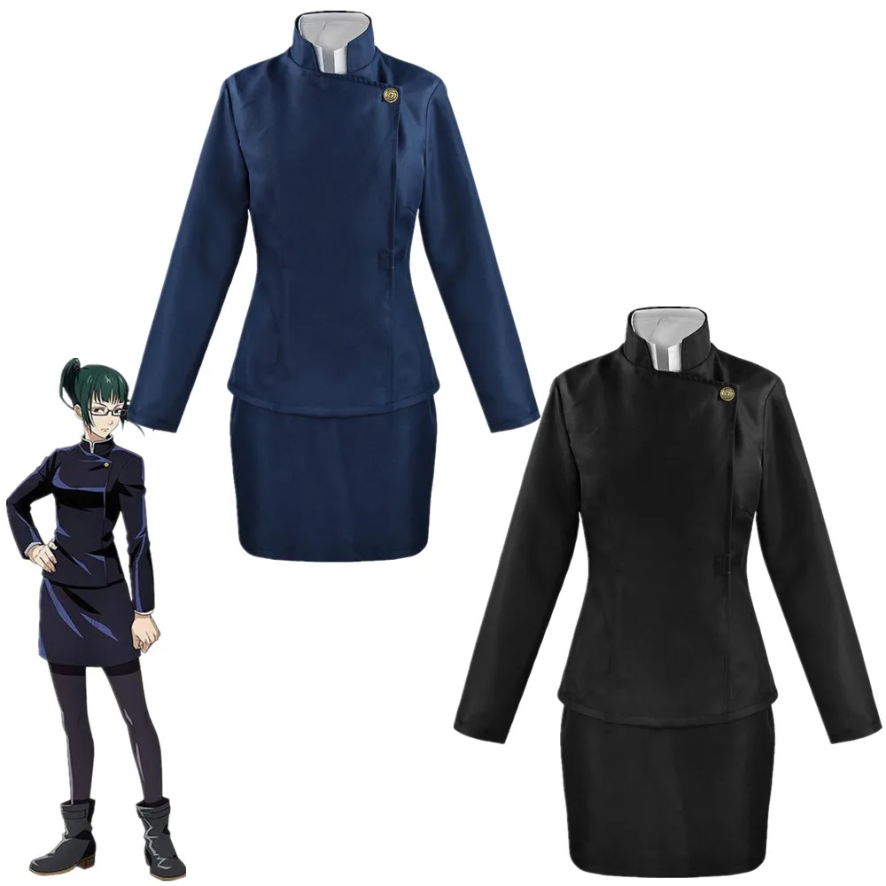 Jujutsu кайсен Зенин Маки Косплэй костюм Декодер каналов кабельного телевидения