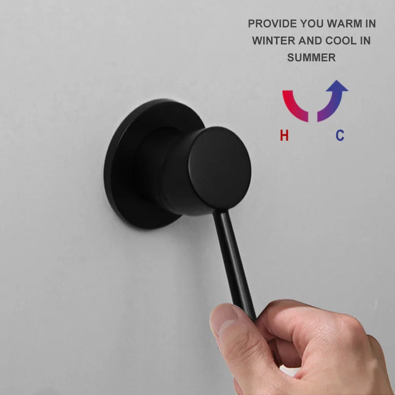 Ручной держатель для душа из нержавеющей стали черного цвета с шлангом и