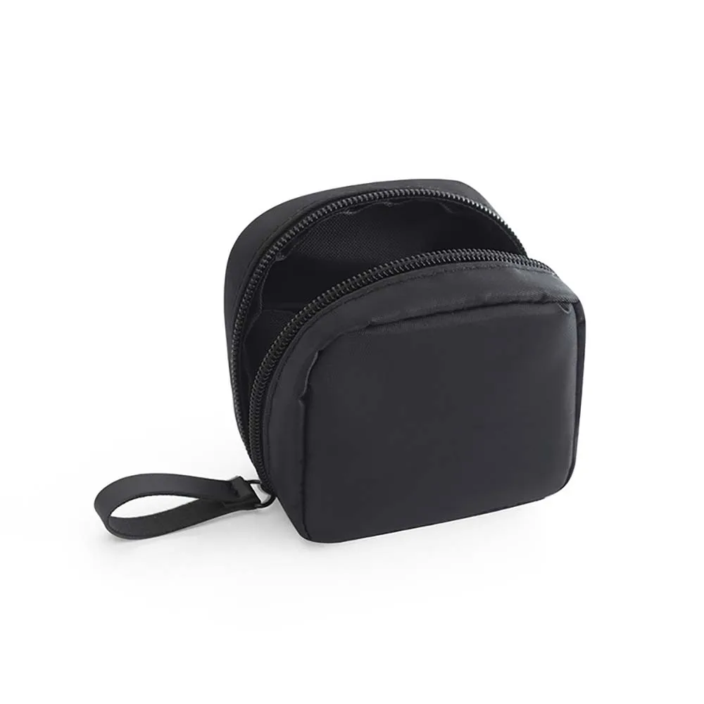 Small black Новая сумка для хранения макияжа, органайзер, кактус, косметический Чехол, косметичка для красоты, для макияжа, для путешествий, мини, одноцветная, в полоску, для монет, косметичка - Цвет: Small black