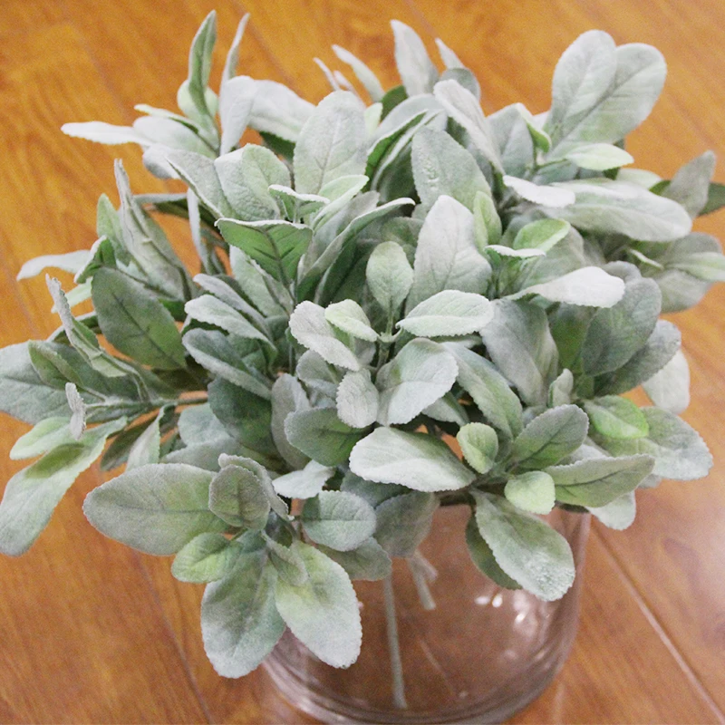 Искусственные Шелковые Растения в виде кроличьих ушей цветы осенние листья