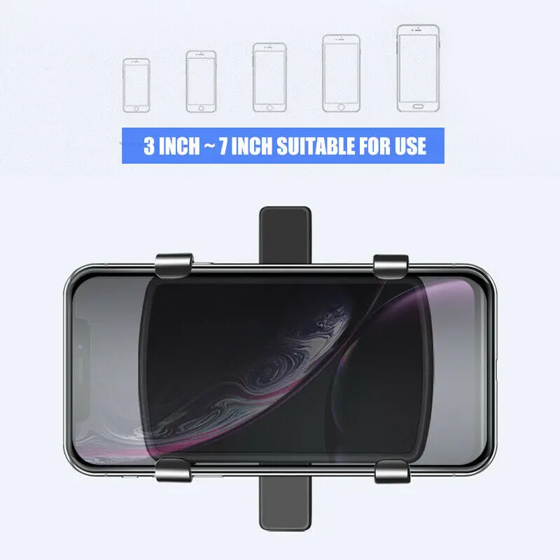 

Black Dashboard Phone Holder 1 X Universal Car Clip 360 Rotation Mounts