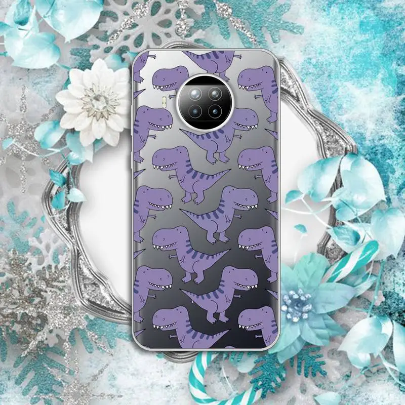 

Dinosaur Baby cute cartoon Fashion High quality luxury Phone Case shell Transparent for Xiaomi Redmi note 10 t 8 9 pro lite 11