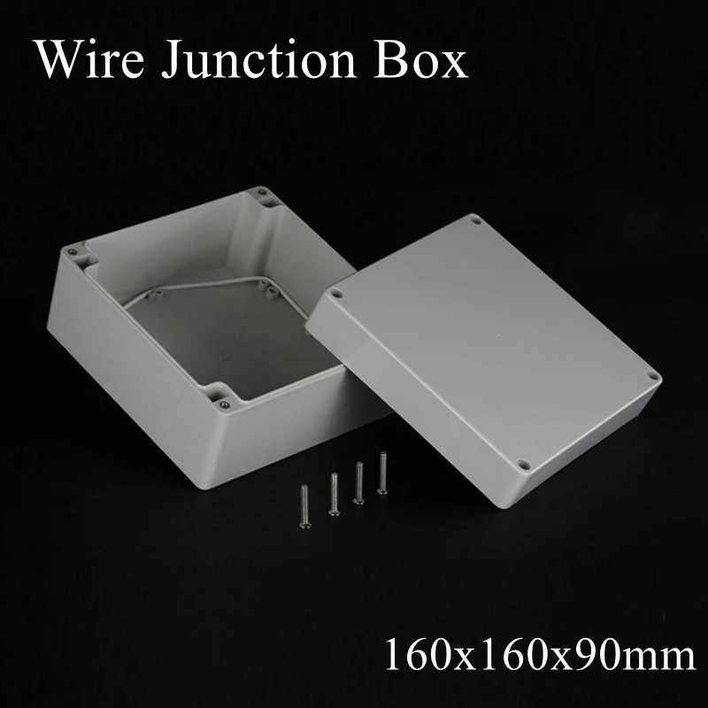 160x160x90 мм ABS IP65 водонепроницаемая Пластиковая распределительная коробка для проводов распределительный футляр для проекта корпус Электронный Терминал инструмент