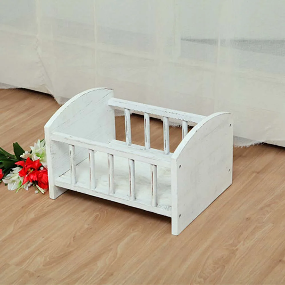 Bioby Ретро деревянная кровать новорожденный фотосессия реквизит детский студийный фон для фотосъемки шпаргалки розовый/фиолетовый/зеленый/небесно-голубой