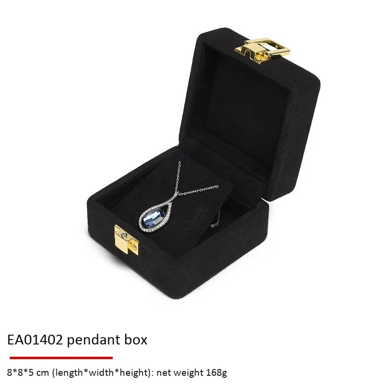 

4Pcs Metal Buckle Jewelry Box Ring Pendant Bracelet Jewelry Storage Box