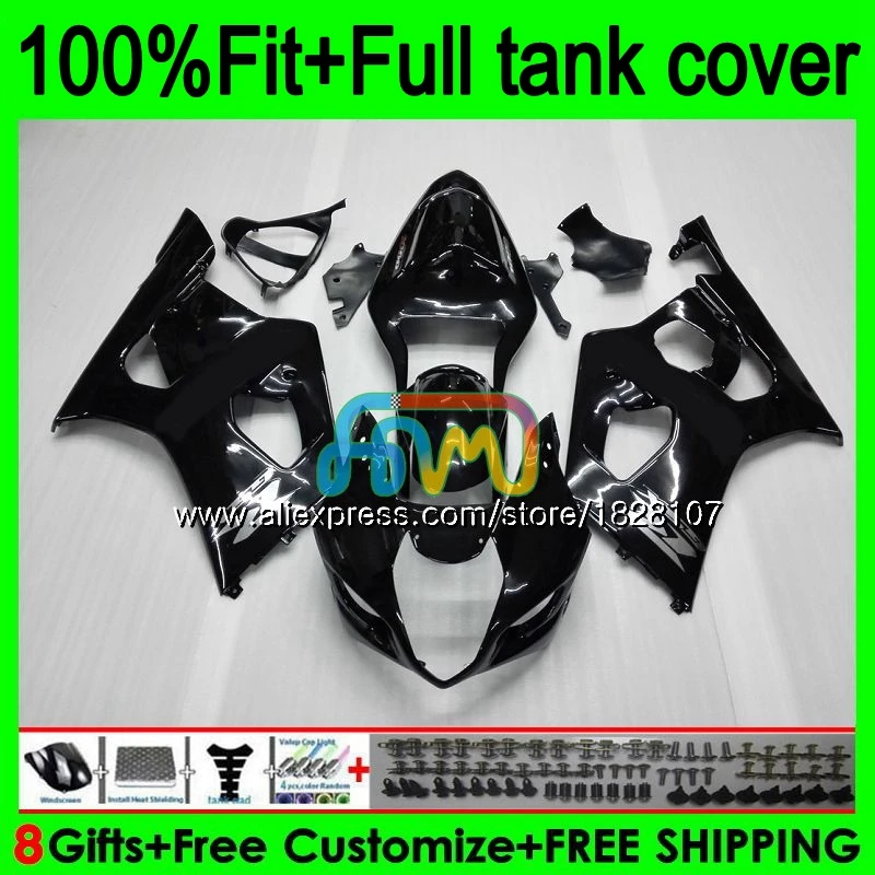 

Injection For SUZUKI GSX Glossy black R1000 K3 GSXR-1000 GSXR1000 1000CC 97BS.5 GSX-R1000 GSXR 1000 CC 03 04 2003 2004 Fairings