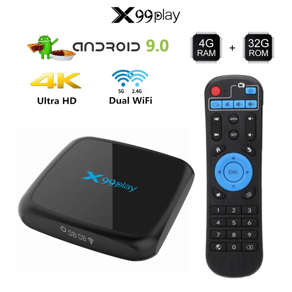 R3 Smart Tv Box Android 9 0 телеприставка 4K 3D 2 ГБ 4 32 64 Гб четырехъядерный медиаплеер PK X96 MINI HK1