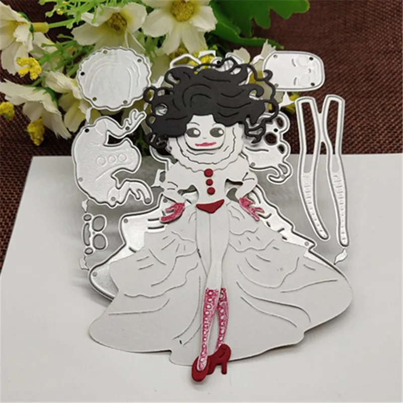 Танцевальная балетная кукла для девочек металлические режущие штампы альбома