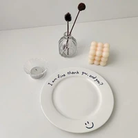hand painted smiley face plate patera na owoce %d0%bf%d0%be%d0%b4%d0%bd%d0%be%d1%81 %d0%b4%d0%bb%d1%8f %d0%b7%d0%b0%d0%b2%d1%82%d1%80%d0%b0%d0%ba%d0%b0 breakfast tray %d8%b5%d8%ad%d9%86 %d8%aa%d9%82%d8%af%d9%8a%d9%85 dessert cake plate graffiti