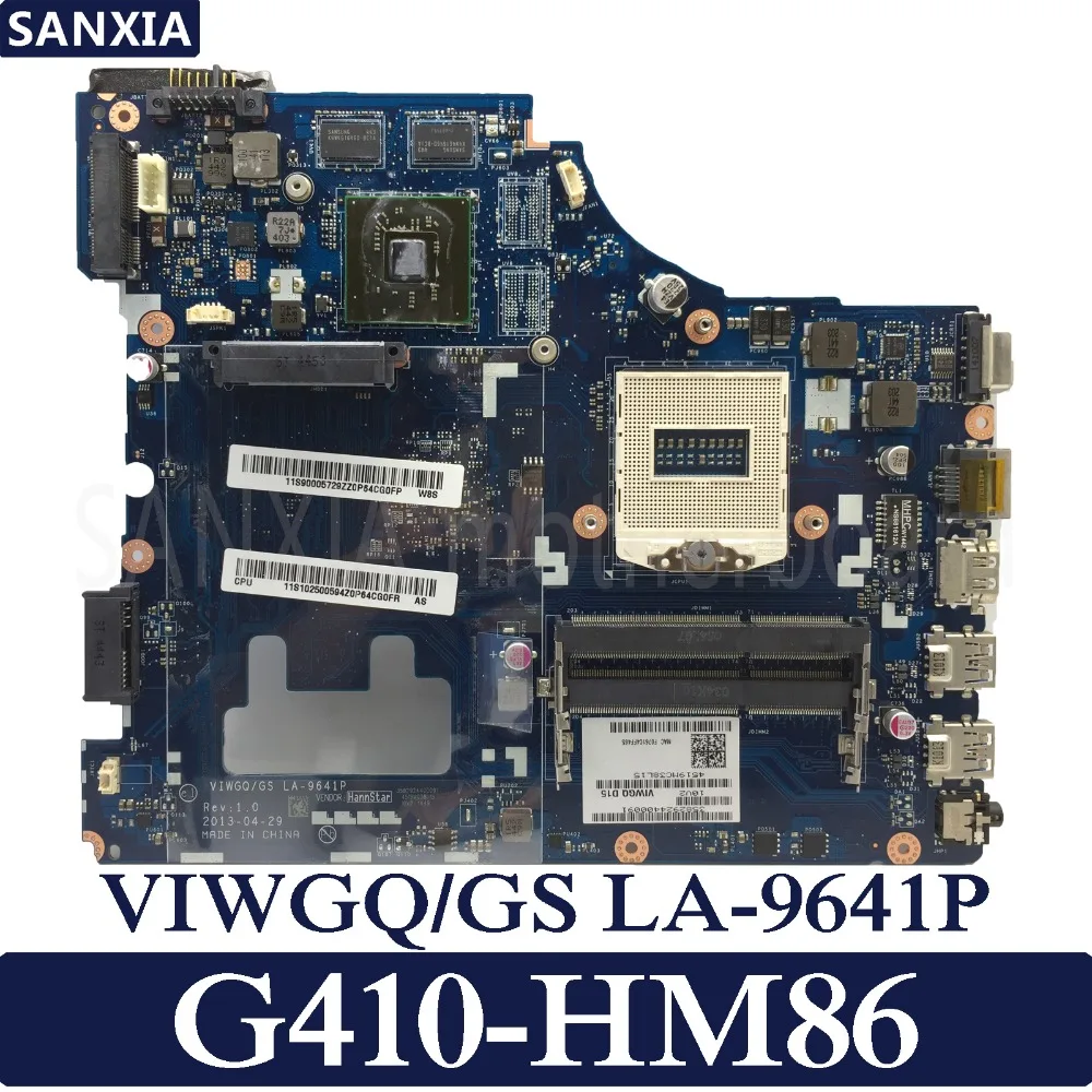 

KEFU VIWGQ/GS LA-9641P Laptop motherboard for Lenovo G410 original mainboard HM86 PGA947