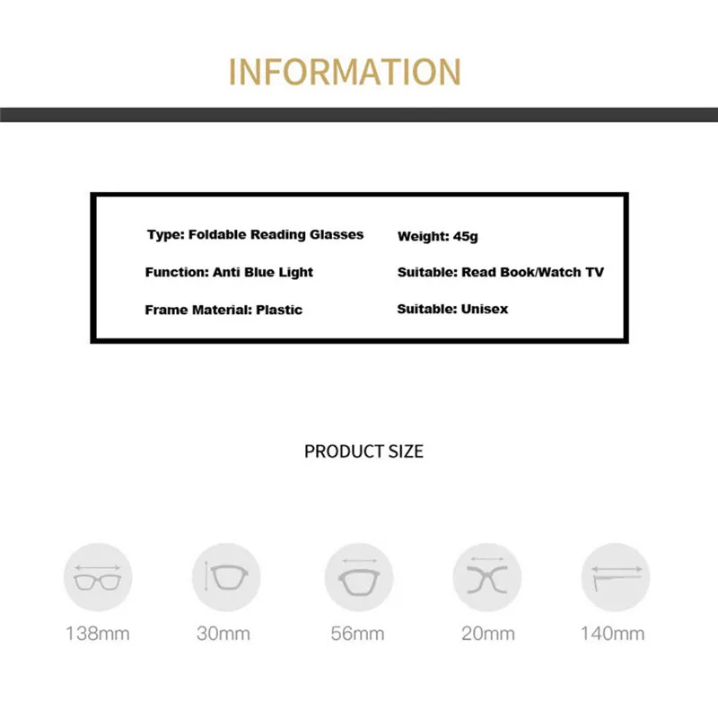 Очки для чтения Ahora Складные без оправы мужчин и женщин ультралегкие