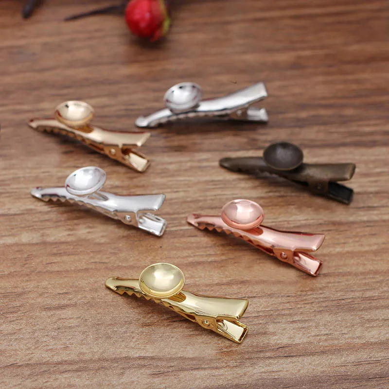 Резиновые заколки-невидимки с кабошоном 10 мм | Украшения и аксессуары