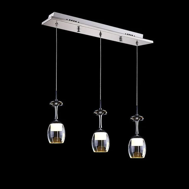 

Modern new led Wine Glass pendant lamps high power 15W White/Warm light pendant led lamps led lustre light pendant lights MING