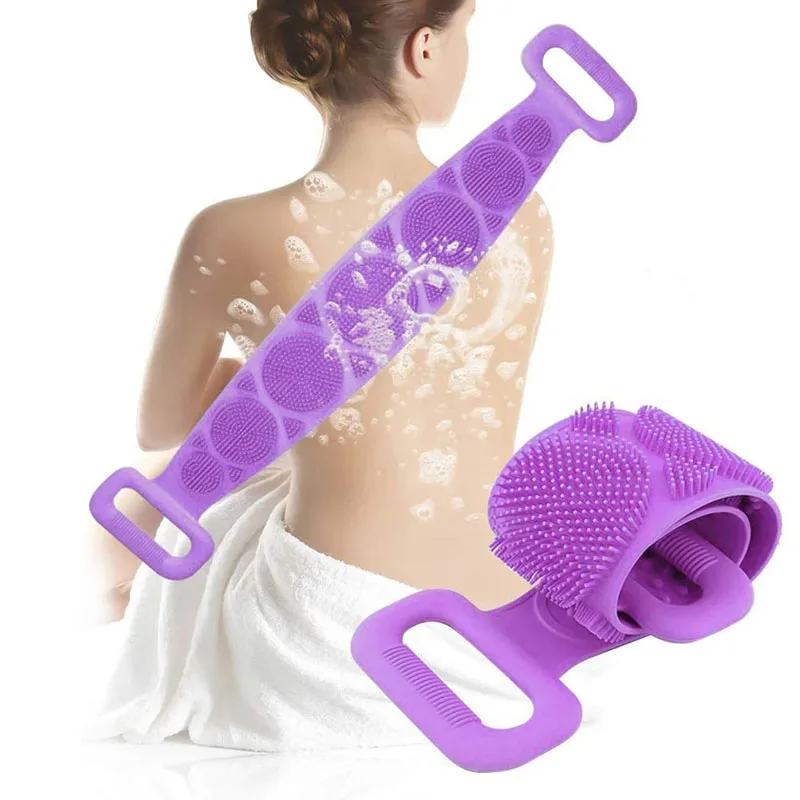 

Волшебная силиконовая щетка, банное полотенце, стирать обратно и грязь, искусственная кожа, удлиненный скребок, очищение кожи